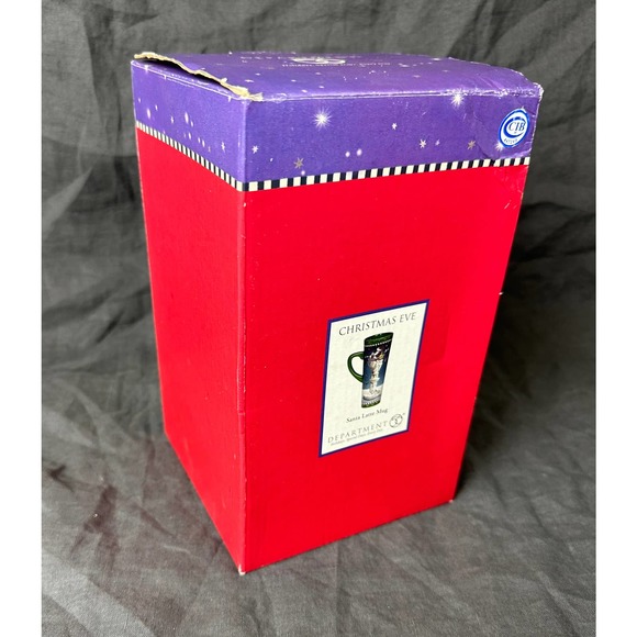 Vintage Department 56 Latte Coffee Mug Christmas Eve 20 Ounces NIB - Picture 6 of 10